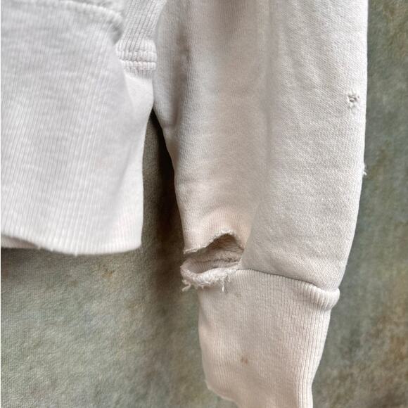 VTG 90s NC State College Sweatshirt Sz XXL White Red HeavyWeight Reverse Weave - Picture 8 of 9